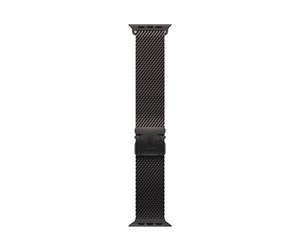 Smartklokke - Tilbehør - Apple 49mm Black Titanium Milanese Loop - Medium - MXKG3ZM/A