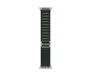 Smartklokke - Tilbehør - Apple 49mm Dark Green Alpine Loop - Small - Titanium Finish - MXMU3ZM/A