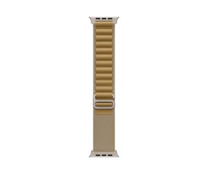 Smartklokke - Tilbehør - Apple 49mm Tan Alpine Loop - Large - Titanium Finish - MXN33ZM/A