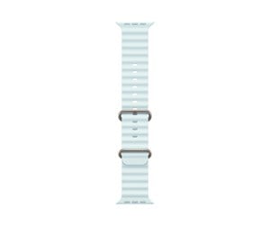 Smartklokke - Tilbehør - Apple 49mm Ice Blue Ocean Band - Titanium Finish - MXTF3ZM/A