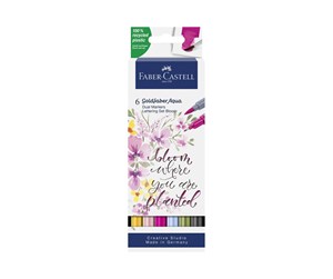 Skrive- & Tegneverktøy - Faber Castell Goldfaber Aqua Dual Marker - Lettering Set Bloom (6 pcs) - 164524