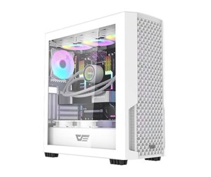 Kabinett - Darkflash Computer case DF2100 + 4 ARGB fans (white) - Kabinett - Miditower - Hvit - DF2100 White