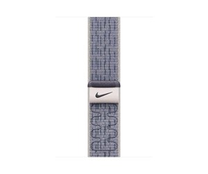 Smartklokke - Tilbehør - Apple 46mm Grey/Blue Nike Sport Loop - MXU13ZM/A