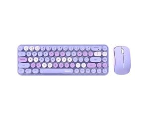 Tastatur - Mofii Wireless keyboard + mouse set Bean 2.4G (Purple) - Tastatur & Mussett - Lilla - SMK-676367 Purple