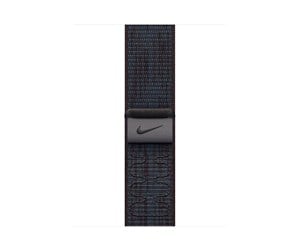 Smartklokke - Tilbehør - Apple 42mm Black/Blue Nike Sport Loop - MYJA3ZM/A