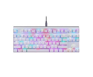 Tastatur - Motospeed Mechanical gaming keyboard CK101 RGB (white) - Gamingtastatur - Hvit - CK101 white red swit