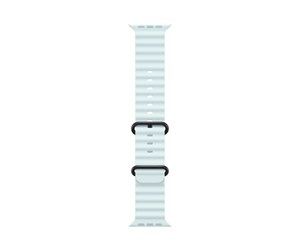 Smartklokke - Tilbehør - Apple 49mm Ice Blue Ocean Band - Black Titanium Finish - MYP83ZM/A