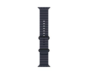 Smartklokke - Tilbehør - Apple 49mm Navy Ocean Band - Black Titanium Finish - MYPA3ZM/A