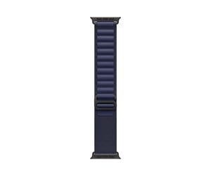 Smartklokke - Tilbehør - Apple 49mm Navy Alpine Loop - Medium - Black Titanium Finish - MYPX3ZM/A