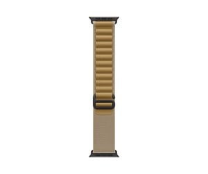 Smartklokke - Tilbehør - Apple 49mm Tan Alpine Loop - Large - Black Titanium Finish - MYQ23ZM/A