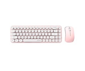 Tastatur - Mofii Wireless keyboard + mouse set Bean 2.4G (White-Pink) - Tastatur & Mussett - Rosa - SMK-676367A WP