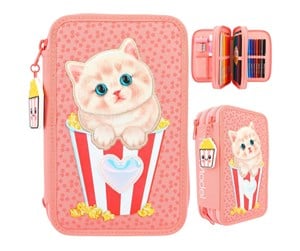 Skole - Depesche TOPModel Triple Pencil Case Cat Appliqué CUTIE STAR - 412384