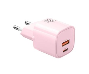 Mobil - Adaptere og ladere - Mcdodo Charger GaN 33W CH-0155 USB-C USB-A (pink) - CH-0156