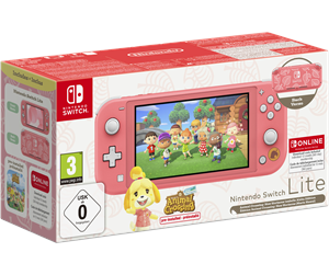 Spillkonsoll - Nintendo Switch Lite - Coral  inc. Animal Crossing - 0045496453916