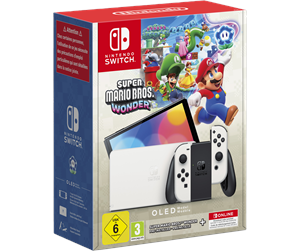 Spillkonsoll - Nintendo Switch OLED inc. Mario Wonder - 0045496454074