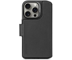 Mobil - Deksel og etui - Decoded Leather Detachable Wallet - Black - iPhone 16 Pro - D25IPO16PDW5BK