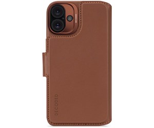 Mobil - Deksel og etui - Decoded Leather Detachable Wallet - Tan - iPhone 16 Plus - D25IPO16PLDW5TN