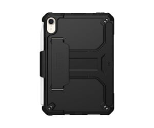 Nettbrett - Deksler og etui - UAG Rugged Case for iPad Mini 6th Gen w/Handstrap & Kickstand Black - 124014B14040