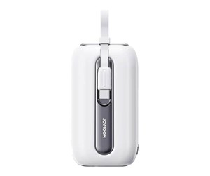 Nødlader - Joyroom Powerbank JR-L013 Colorful 10000mAh 12W (white) Nødlader - Hvit - 10000 mAh - JR-L013 White