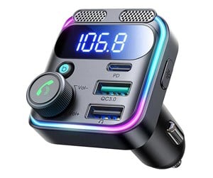 Bluetooth - Joyroom FM Transmitter for Car  JR-CCB01 Dual-Mic. - JR-CCB01