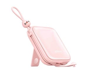 Nødlader - Joyroom Powerbank JR-L009 Cutie 10000mAh 12W (pink) Nødlader - Rosa - 10000 mAh - JR-L009 Pink