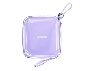 Nødlader - Joyroom Powerbank JR-L002 Jelly 10000mAh USB C 22.5W (purple) Nødlader - Lilla - 10000 mAh - JR-L002 CP