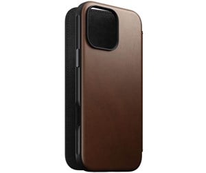 Mobil - Deksel og etui - Nomad Leather Folio brown - iPhone 16 Pro Max - NM01674085