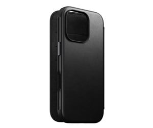 Mobil - Deksel og etui - Nomad Modern Leather Folio black - iPhone 16 Pro - NM01680185