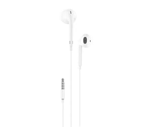 Hodetelefoner - Foneng In-ear headphones wired T34 mini jack 3.5mm remote control (white) - T34 White