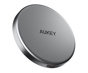 Mobil - Adaptere og ladere - Aukey Magnetic Wireless Charger MagFusion LC-MC10 15W Qi2 (black) - LC-MC10