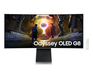 Skjerm - 34" Samsung Odyssey OLED G8 - 3440x1440 (UWQHD) - 175Hz - OLED - Curved - LS34DG850SUXEN