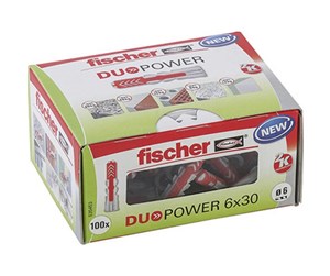 Skruer & Spiker  - Fischer DuoPower 6x30 (100 pcs.) - 535453