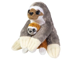 Dukker, Bamser & Utstyr - Lumo Stars Plush Toy - Sloth Caramel and Coffee 24cm - 58371