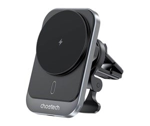 Mobil - Adaptere og ladere - Choetech T206-F magnetic car mount with 15W charger (black) - T206-F