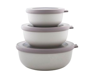 Andre kjøkkenapparater - Mepal - Cirqula Low Bowl Set​ Of 3 - Nordic White (233088) - 233088