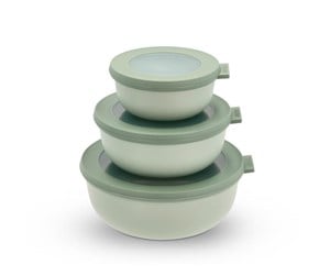 Andre kjøkkenapparater - Mepal - Cirqula Low Bowl Set​ of 3 - Nordic Sage - 28829