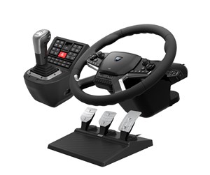 Spill - Tilbehør - HORI Force Feedback Truck Control System - Wheel, gamepad and pedals set - PC - HPC-044E