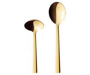 Servering & Servise - RAW - Gravy & Potato spoon set - Gold - 2 pcs (155 - 15513