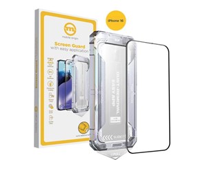 Mobil - Beskyttelsesglass - Mobile Origin Yellow Screen Guard with easy application iPhone 16 - SGZ-i16