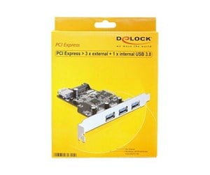 Kontroller - DeLOCK PCI Express Card > 3 x External + 1 x Internal USB 3.0 - 89301