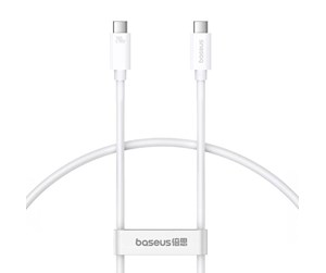 USB - Baseus Superior Series 2 USB-C to USB-C USB4 cable 240W 1m (white) - P10365200211-02