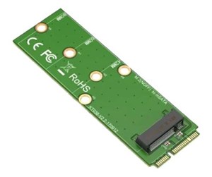 Harddisk - Tilbehør - Deltaco MSATA to M.2 Adapter Card B-Key 2280 - Green - KT038A