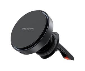 Mobil - Andre tilbehør - Choetech T205-F magnetic car mount with 15W charger (black) - T205-F