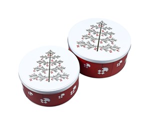 Andre kjøkkenapparater - Det Gamle Apotek DGA - Set of 2 - Tinbox w/Christmas trees (47001149) - 47001149