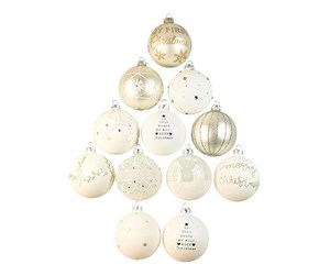 Dekorasjon - Det Gamle Apotek DGA - 12 pcs - Christmas Ornament box - White (1131434) - 1131434