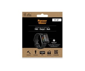 Smartklokke - Tilbehør - PanzerGlass Screen Protector Fitbit Charge 6 | 5 - PANZER3669