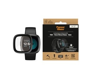 Smartklokke - Tilbehør - PanzerGlass Fitbit Versa 4 | Versa 3 | Sense | Screen Protector Glass - PANZER3668