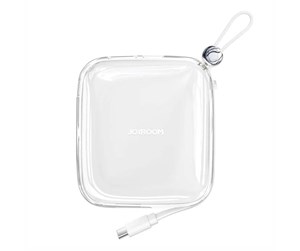 Nødlader - Joyroom Powerbank JR-L002 Jelly 10000mAh USB C 22.5W (White) Nødlader - Hvit - 10000 mAh - JR-L002 CW