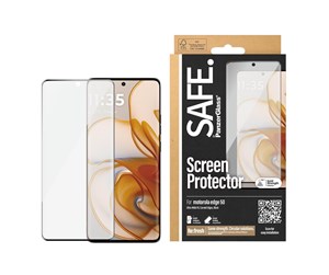 Mobil - Beskyttelsesglass - SAFE. by PanzerGlass Screen Protector w. Black Frame Motorola edge 50 | Ultra-Wide Fit - SAFE95988