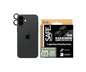 Mobil - Beskyttelsesglass - SAFE. by PanzerGlass Camera Lens Protector Black iPhone 16 | 16 Plus - SAFE95890